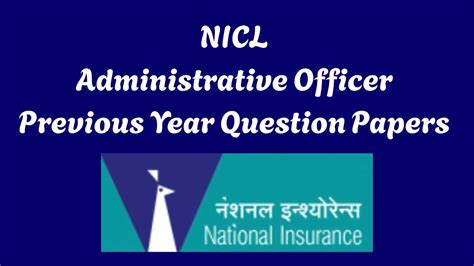 Read Nicl Previous Question Papers 
