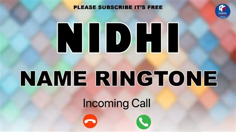 nidhi name ringtone fdmr