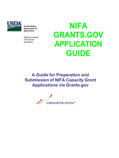 Read Online Nifa Grants Application Guide 2013 