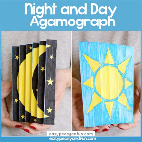 Night And Day Agamograph Day And Night Crafts Day And Night Preschool - Day And Night Preschool