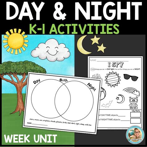 Night And Day Lesson Plan Amp Activities For Day And Night Activities For Kindergarten - Day And Night Activities For Kindergarten