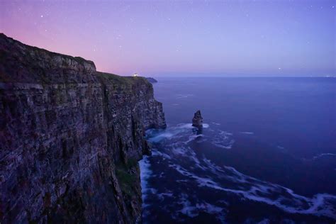night cliff