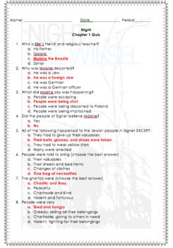 Read Online Night Chapter 1 Questions 