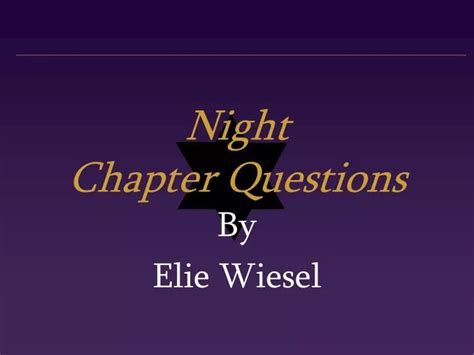Full Download Night Chapter Questions 