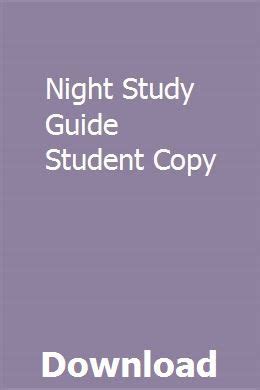 Read Night Study Guide Student Copy 