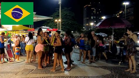 nightlife in rio de janeiro copacabana youtube