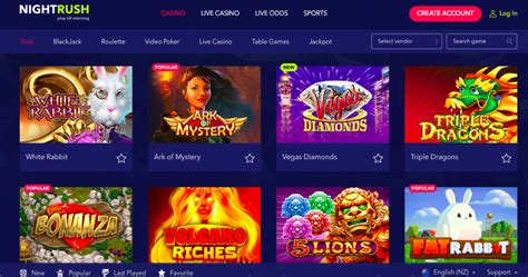 nightrush casino support!