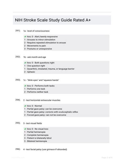 Full Download Nih Stroke Study Guide 