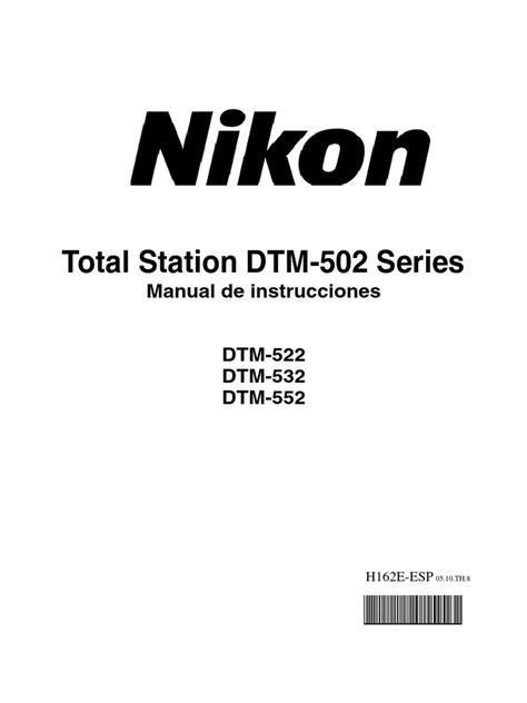 nikon dtm 522 manual