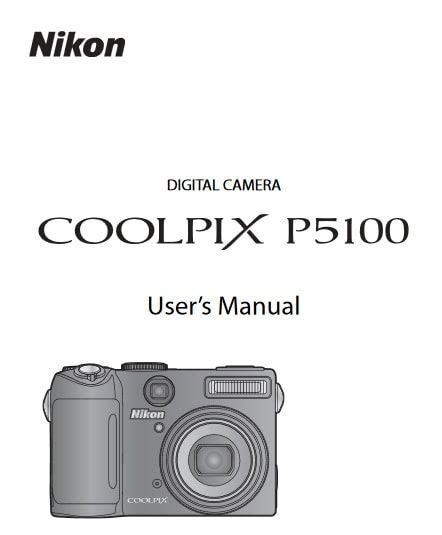Read Nikon Coolpix P5100 User Guide 
