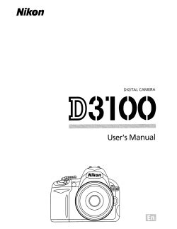 Read Online Nikon D3100 Users Guide 