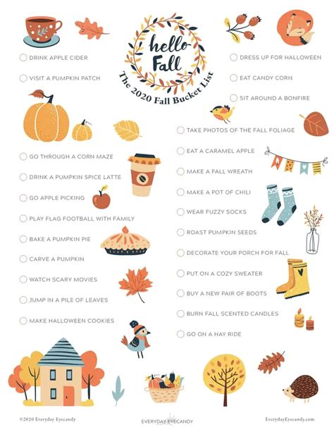 Nine Favorite Fall Things Printables My Favorite Things Printable - My Favorite Things Printable