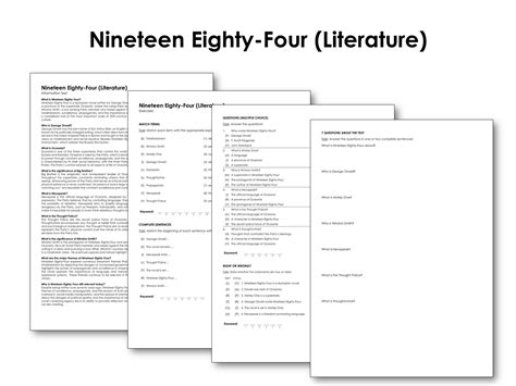 Read Nineteen Eighty Four Literature Guide Secondary Solutions Pdf Answers 