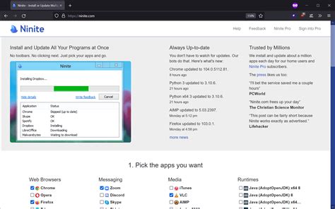 ninite | Windows Chia s cch ci phn mm