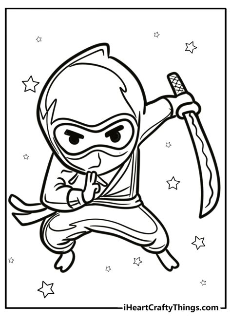 ninja coloring page
