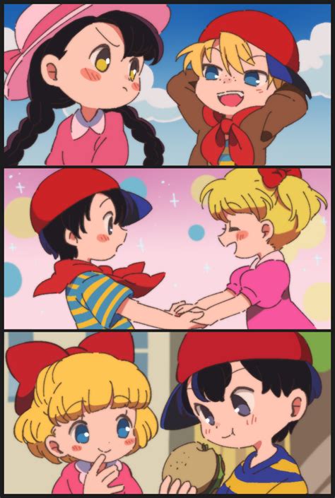 ninten and Ana and Ness and Paula « EarthBound Beginnings / …