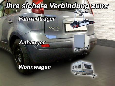 nissan note anhänger kupplung nachrüsten