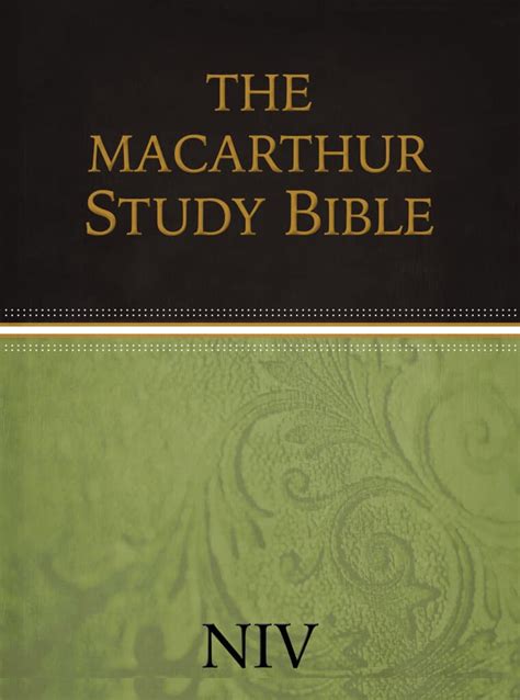Niv John Macarthur Study Bible