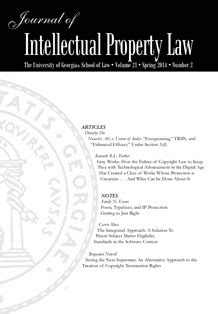 Read Online Nliu Journal Of Intellectual Property Law Lawctopus 