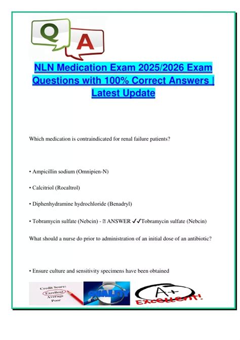 Nln Basic Proficiency Medication Administration Test