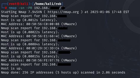 Nmap Ping Scan Subnet