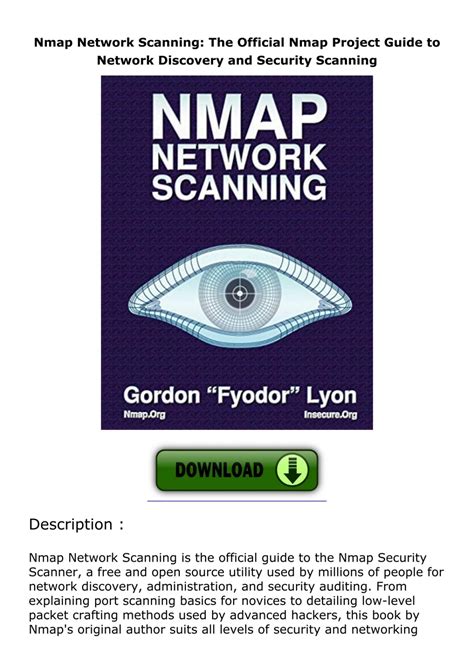 Full Download Nmap Network Scanning The Official Nmap Project Guide To Network Discovery And Security Scanning 