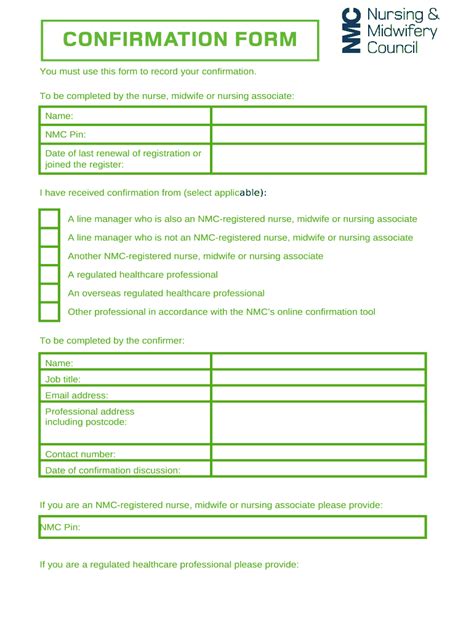 Nmc Revalidation Paperwork