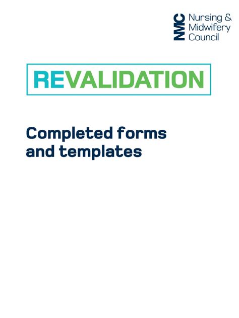 Nmc Revalidation Templates