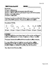 Nmr Worksheet 3 Revised 1 Chem 3al Page Chem 3al Nmr Worksheet Answers - Chem 3al Nmr Worksheet Answers