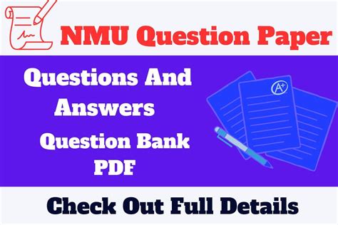 Nmu Question Paper