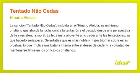 Não Cedas Letra