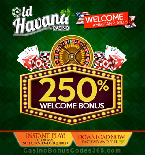 no deposit bonus codes for old havana casino