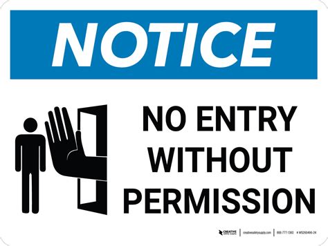 No Entry Permission