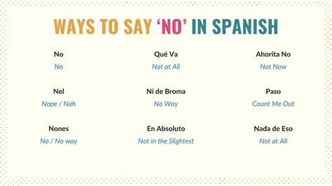 No Good Spanish