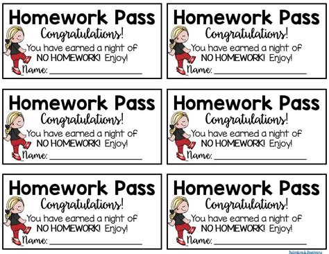 No Homework Pass