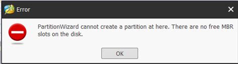 no mbr slots