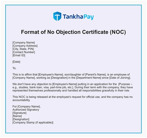 no objection certificate