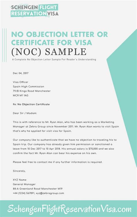 no objection letter for visa for iran