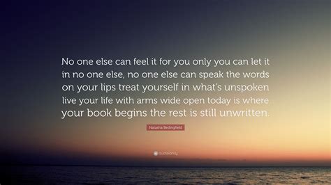 No One Else Can Feel It For You