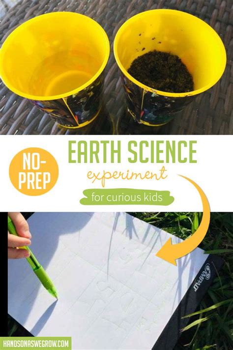 No Prep Earth Science Experiment For Curious Kids Earth Science For Preschoolers - Earth Science For Preschoolers