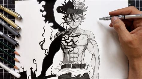 no rules just draw Asta Black Form ° From Black Clover 🍀
