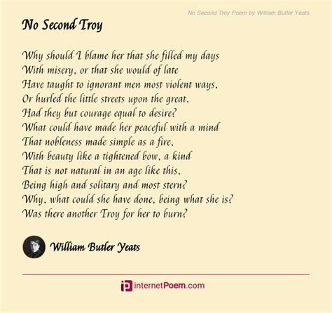No Second Troy