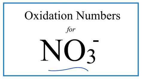 No3 Oxidation Number