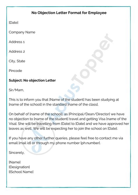 Noc Letter Format For Students In China