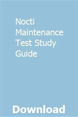 Read Online Nocti Maintenance Test Study Guide 