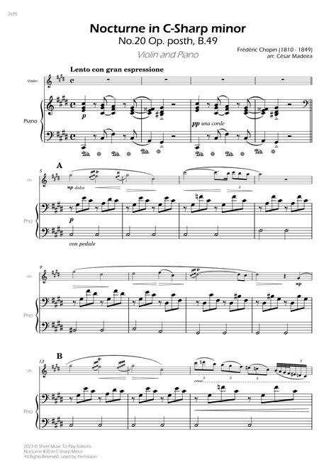 Nocturne In C Sharp Minor Op Posth
