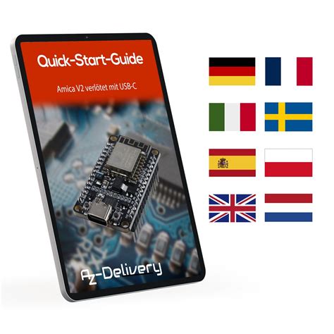 Node M C U Amica V2 E S P8266: La Guida Rapida Ufficiale Di A Z Delivery: Arduino, Raspberry Pi E Microcontrollore