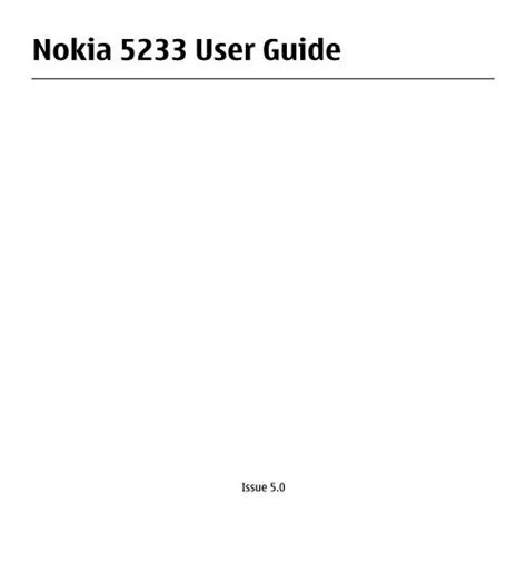 Full Download Nokia 5233 User Guide English 