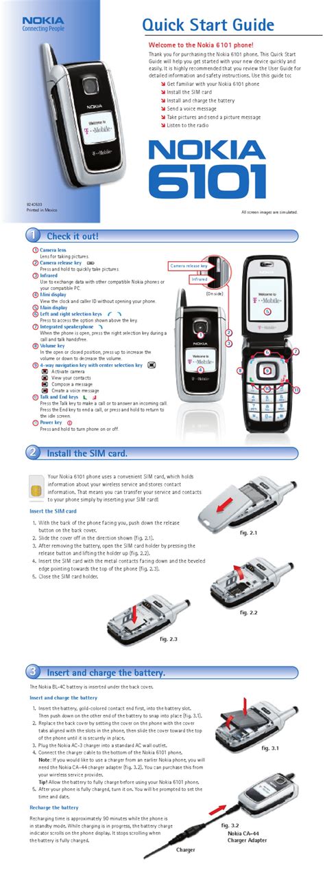 Read Nokia 6101 User Guide 