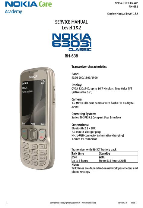 Download Nokia 6303I Classic User Guide Virginmobile 